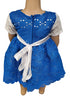 Destiny Blue Rose Lace Baby Girl Dress – Handmade