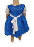 Serenity Blue Lace Baby Girl Dress – Handmade