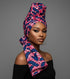 ADEPA Tie-On Ankara Headwrap / Headpiece Scarf – One-Yard Duku (African Print Headwrap)