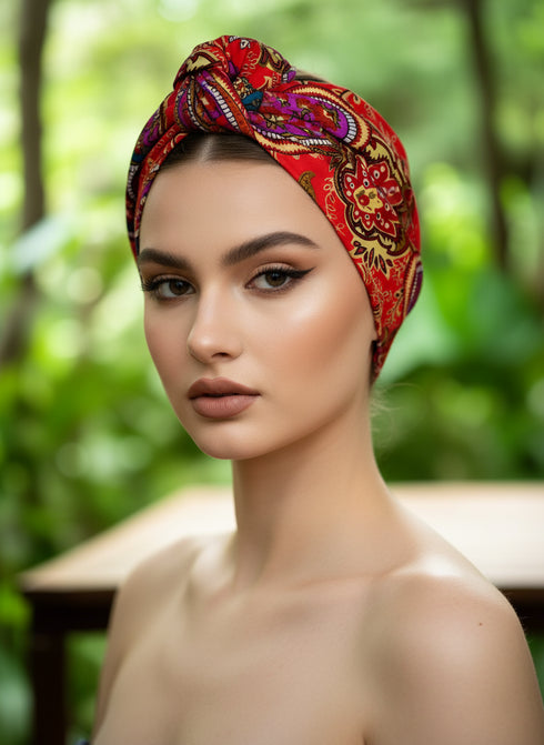 ADEPA Tie-On Ankara Headwrap / Headpiece Scarf – One-Yard Duku (African Print Headwrap)