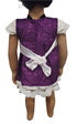 Zahara Purple Lace White Trim Short Sleeve Baby Girl Dress – Handmade