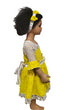 Zaniya Yellow Lace Floral Hem Baby Girl Dress – Handmade