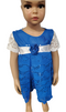 Destiny Blue Rose Lace Baby Girl Dress – Handmade