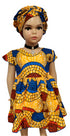 Nyame-Dei Butterfly Sleeve African Print Girl Dress – Handmade