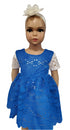 Serenity Blue Lace Baby Girl Dress – Handmade