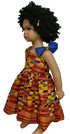 Journee Kente One Shoulder Bow African Print Baby Girl Dress – Handmade