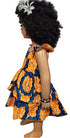 Adu-Twumwaa African Two-Sisters Print Sleeveless Girl Dress – Handmade