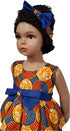 Nayoka Baby Two-Sisters African Print Girl Dress with headband – Two Piece Handmade