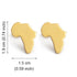 SAFARI SPLENDOR African Map Minimalist Stud Earrings – African-Inspired Jewelry for Women