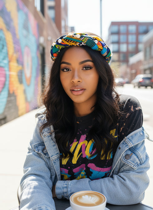 Aisha's Pearls Braided Majesty Headband