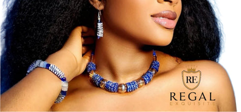 Chidera Bead Necklace Bracelet & Earring Set