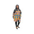 Adubea Women African Print Ankara Lace Midi Shirt Dress