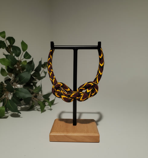 Dual Knot Ankara Necklace