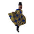 BINTA Ankara African Print Flare Jacket Dress for Girls