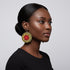 Jei-No Circular Chic Ankara Print Earrings