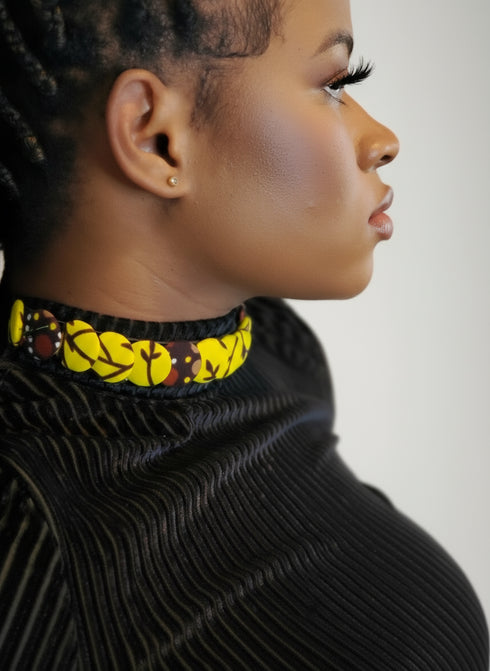 Geo-Tribal Waist Pleated Belt