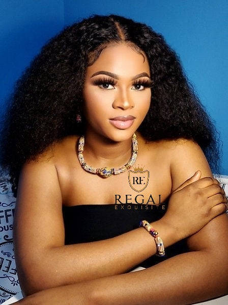 Serwa Akoto African Bead Necklace, Bracelet & Earrings Set