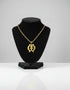REVERENCE GYE NYAME Necklace and Earrings Set – Adinkra Jewelry Set Stainless Steel