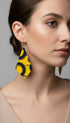 Afrocentric Diamond Harmony Ankara Earrings
