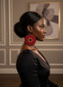 Jei-No Circular Chic Ankara Print Earrings