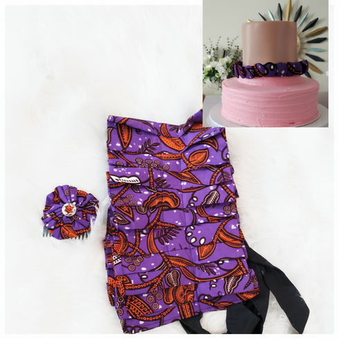 Geo-Tribal Waist Pleated Belt