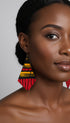 Afrocentric Diamond Harmony Ankara Earrings