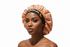 MELANIN BLACKWATER African Woman Handmade Silk Bonnet With Melanin Band Design