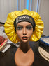 QUEEN BLACKWATER African Woman Handmade Silk Bonnet With Queen Band Design