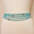 Epo Ocean Handmade Ahyenie Turquoise Heart Glass Waist Beads