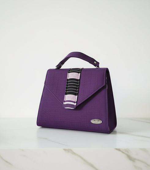 Zawadi Accent Satchel Top Handle Clutch / Handbag for Women