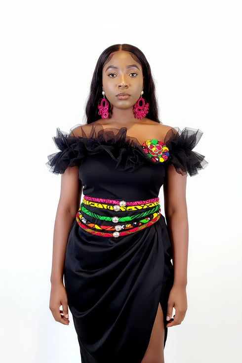 Kaleidoscope Ankara Twist Belt