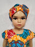 Butterfly sleeve Cut and Attach African Print Girl Dress