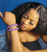 Sharik purple Bead Stretch Bracelet - Bead Bracelet Only