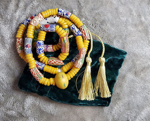 Kukua Babies and Kids Authentic African bead neck and hand set