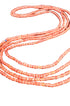 Lom Na Va Duo Waist Beads - Orange & White Ahyenie