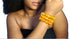 SHARIK Handmade Amber Glow African Beaded Stretch Bracelet - Bead Bracelet Only
