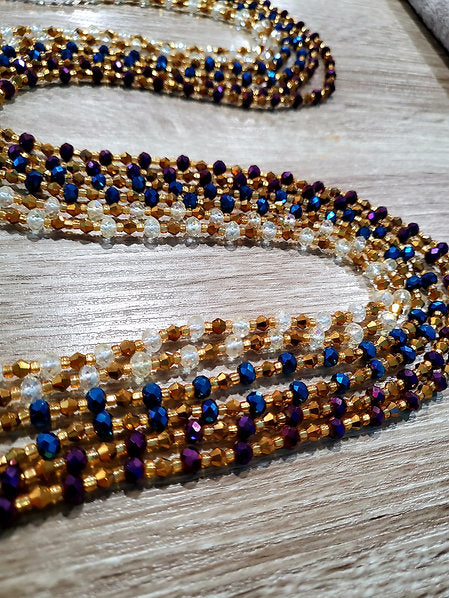 Ayana Blue Embellishment Waist Beads - Ahyenie