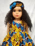 Rohana sleeveless African Print Girl Dress