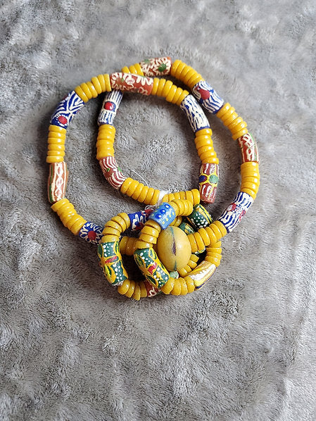 Kukua Babies and Kids Authentic African bead neck and hand set