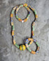 Osebo Unisex African bead necklace and bracelet set