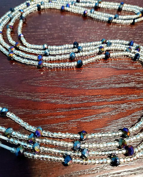 Mandisa Dark Purple Waist Beads