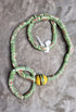 Asantewaa Unisex African bead necklace and bracelet set