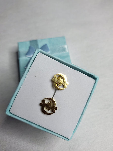Gye Nyame small Traditional minimalist Aunthentic Earrings