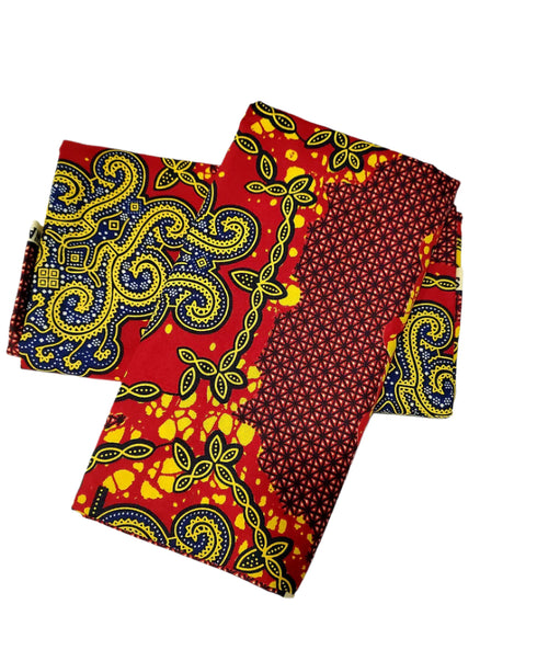 Adepa tie-on Ankara Headwrap/ Headpiece scarf - one-yard duku