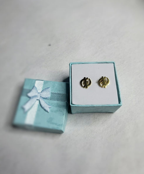 Gye Nyame small Traditional minimalist Aunthentic Earrings