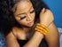 SHARIK Handmade Amber Glow African Beaded Stretch Bracelet - Bead Bracelet Only