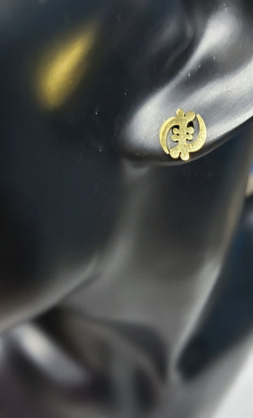 Gye Nyame small Traditional minimalist Aunthentic Earrings