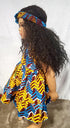 Rohana sleeveless African Print Girl Dress