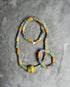 Osebo Unisex African bead necklace and bracelet set