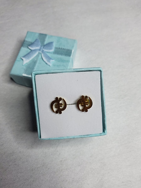 Gye Nyame small Traditional minimalist Aunthentic Earrings